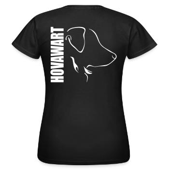 HOVAWART PROFIL - Frauen T-Shirt - Schwarz - Hinten - AI Model Female 172 dark (172cm)