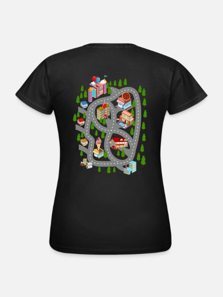 Car Play Mat Dad Day Gift - Women's T-Shirt - black
