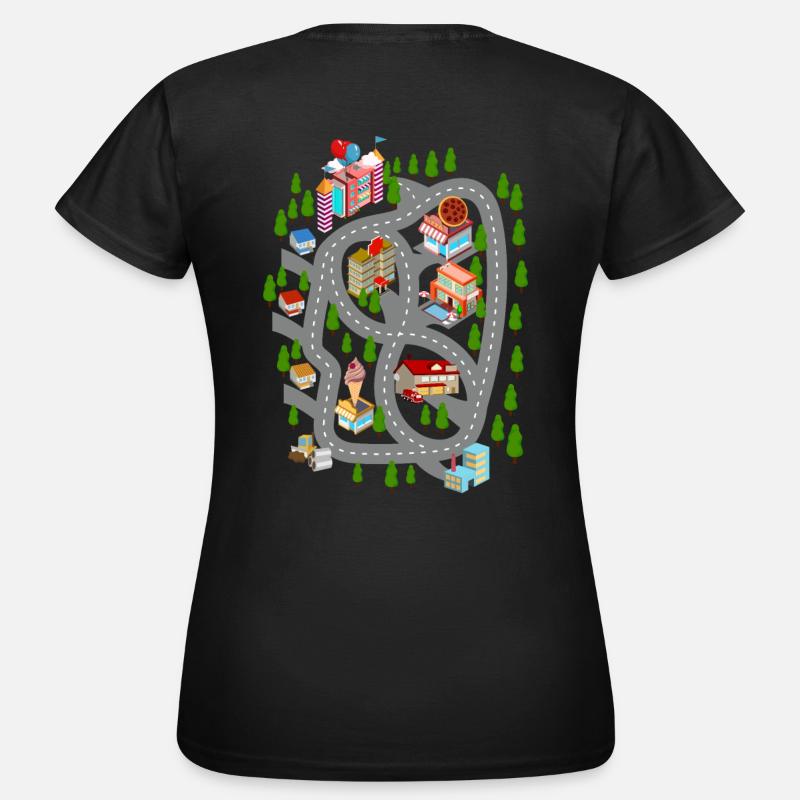 Car Play Mat Dad Day Gift - Women's T-Shirt - black