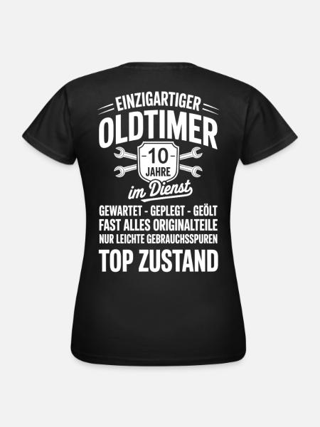 bester Mitarbeiter - Oldtimer Mechaniker - Frauen T-Shirt - Schwarz