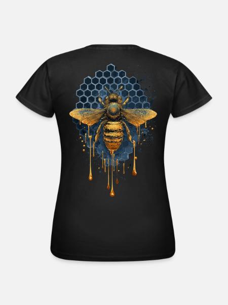 Biene goldener Honig - imker - Frauen T-Shirt - Schwarz