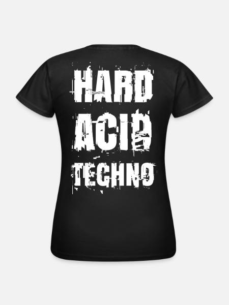 Hard Acid Techno Glitch - Women's T-Shirt - black