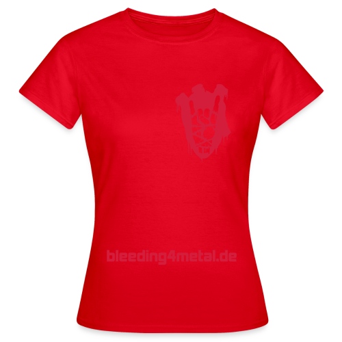 bleeding front heart - Frauen T-Shirt