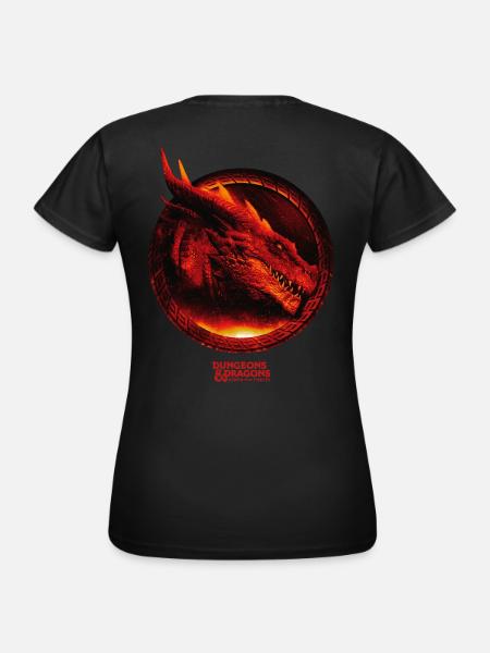 Dungeons & Dragons Red Dragons Head - Women's T-Shirt - black