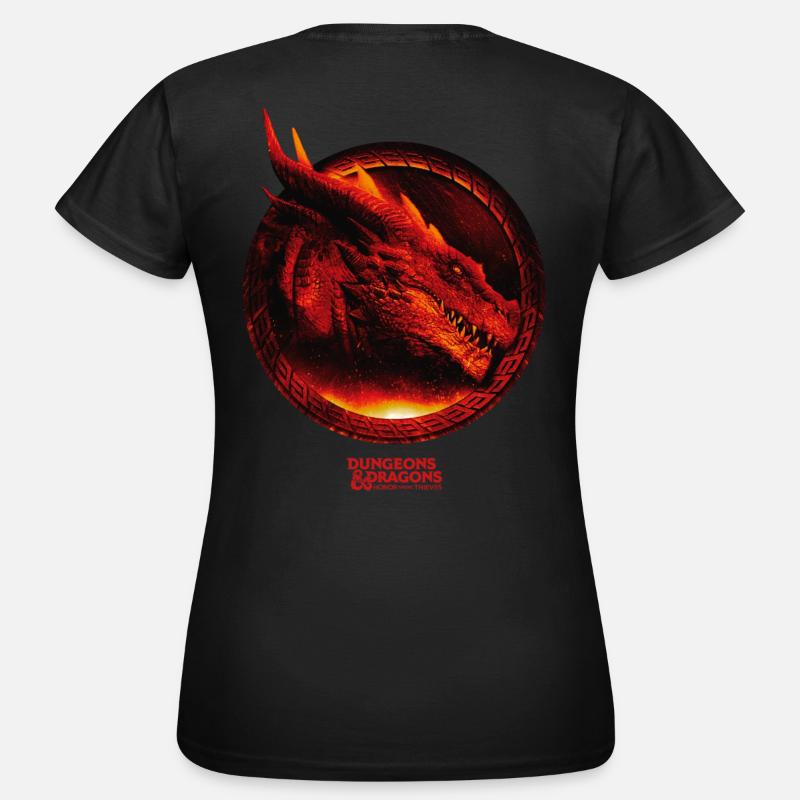 Dungeons & Dragons Red Dragons Head - Women's T-Shirt - black