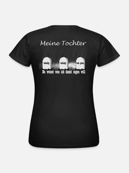Vater und Tochter unzertrennbar - Frauen T-Shirt - Schwarz