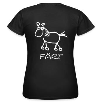 faert_weiss - Frauen T-Shirt - Schwarz - Hinten - AI Model Female 172 dark (172cm)