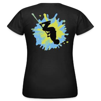 Backflip splash - T-shirt Femme - noir - Dos - AI Model Female 172 dark (172cm)