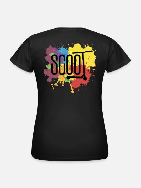Scoot abstract - Dame-T-shirt - sort