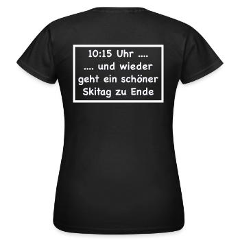 Apres ski - Women's T-Shirt - black - Back - AI Model Female 172 dark (172cm)