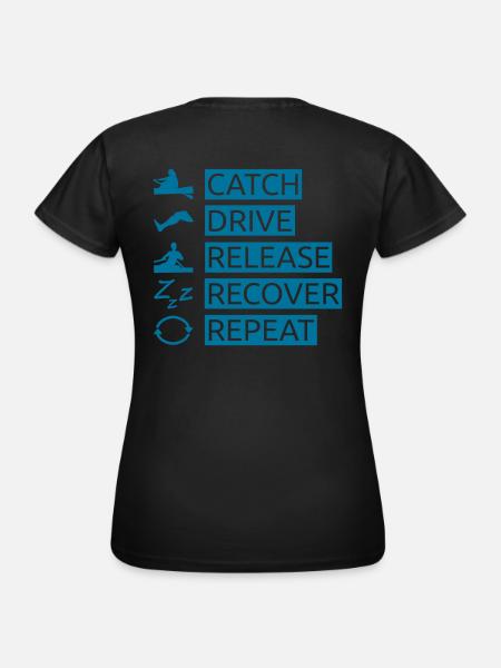 Der Ruderschlag | Rowing - Frauen T-Shirt - Schwarz
