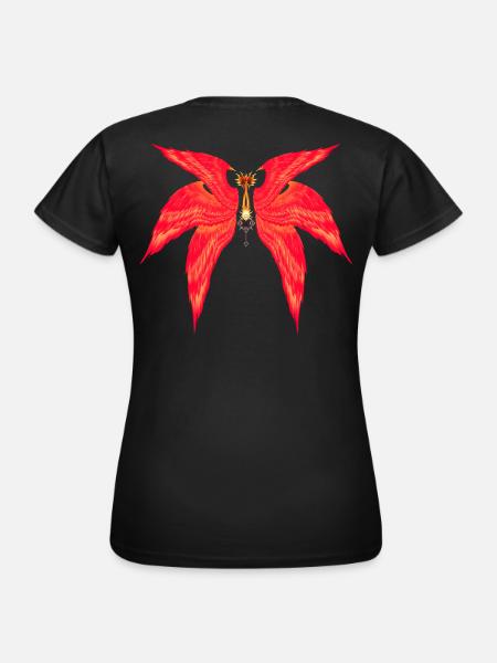 Kingdom Hearts - Lea's Flame Liberator Wings - Koszulka damska - czarny