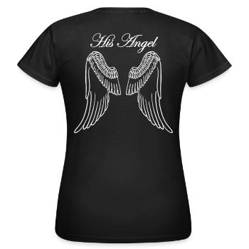 Partenaire look ange femme - T-shirt Femme - noir - Dos - AI Model Female 172 dark (172cm)