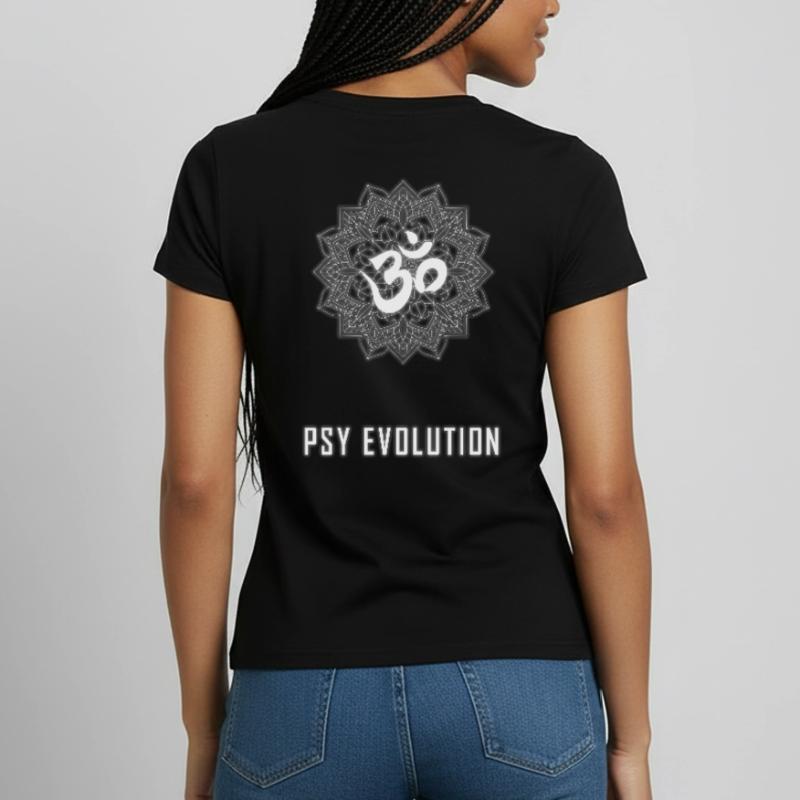 Mandala pandémique d'évolution de psytrance T-shirt Femme