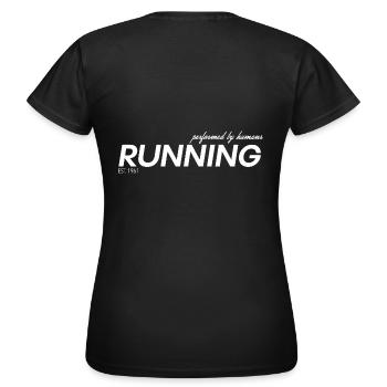 Running - Frauen T-Shirt - Schwarz - Hinten - AI Model Female 172 dark (172cm)