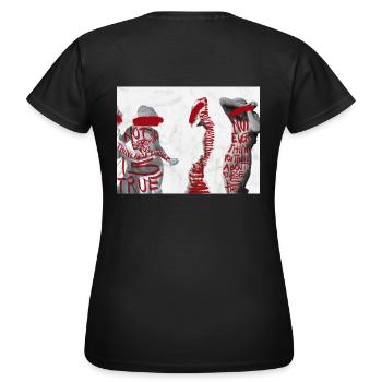 Amour-propre - T-shirt Femme - noir - Dos - AI Model Female 172 dark (172cm)