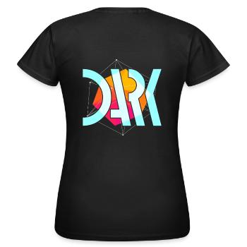 Dark Streetwear Hinten bedruckt - Frauen T-Shirt - Schwarz - Hinten - AI Model Female 172 dark (172cm)