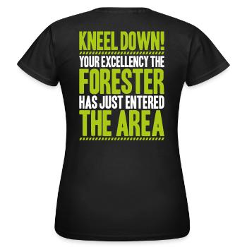Forestier Forestier Forestier Travailleurs forestiers Forêt - T-shirt Femme - noir - Dos - AI Model Female 172 dark (172cm)