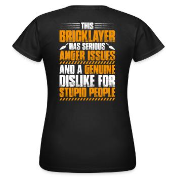 Maître Maçonnerie Maçonnerie Maçon Maçon - T-shirt Femme - noir - Dos - AI Model Female 172 dark (172cm)
