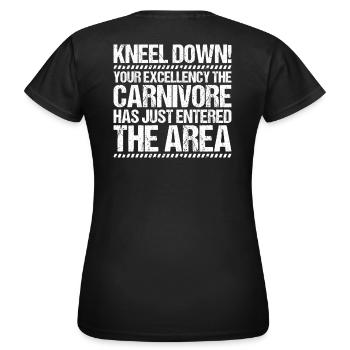Carnivore Diät Carnivore Ernährung Carnivore Diet - T-shirt Femme - noir - Dos - AI Model Female 172 dark (172cm)