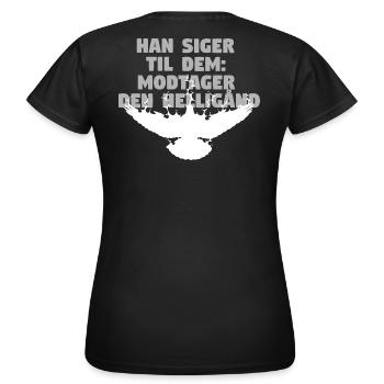 Receive Comforter - Danish - Women's T-Shirt - black - Back - AI Model Female 172 dark (172cm)