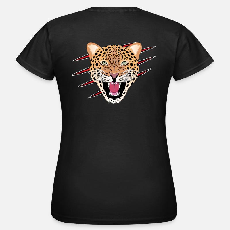 Bad Leopard, Claw Marks - Women's T-Shirt - black