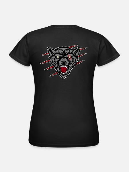 Bad Wolf, Claw Marks - Frauen T-Shirt - Schwarz