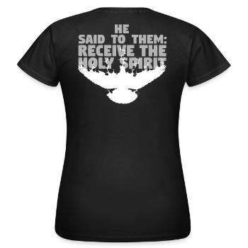 Empfange die Trösthose - Deutsch - Frauen T-Shirt - Schwarz - Hinten - AI Model Female 172 dark (172cm)