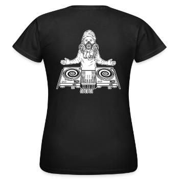 Tekno 23 Turntable - T-shirt Femme - noir - Dos - AI Model Female 172 dark (172cm)