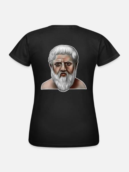 Platon Griechischer Philosoph - Dame-T-shirt - sort