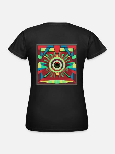 Auge Pop-Art - Frauen T-Shirt - Schwarz