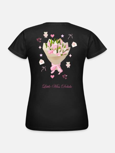 Bouquet - Frauen T-Shirt - Schwarz