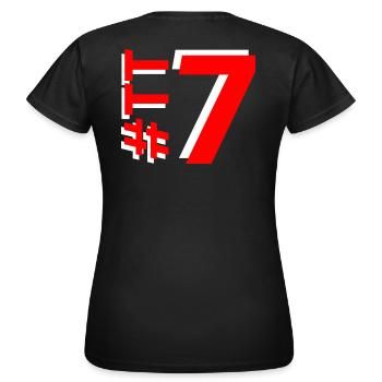 TT7-KARTON - Frauen T-Shirt - Schwarz - Hinten - AI Model Female 172 dark (172cm)