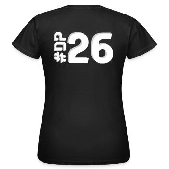 DP26-KARTON - Frauen T-Shirt - Schwarz - Hinten - AI Model Female 172 dark (172cm)