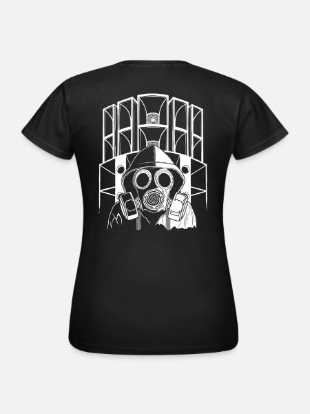 Tekno 23 masque à gaz Sound System - T-shirt Femme - noir