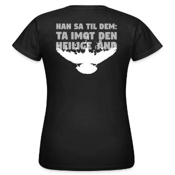 Receive Comforter - Norwegian - Women's T-Shirt - black - Back - AI Model Female 172 dark (172cm)