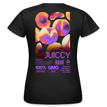 Éclat juteux - T-shirt Femme - noir - Dos - AI Model Female 172 dark (172cm)