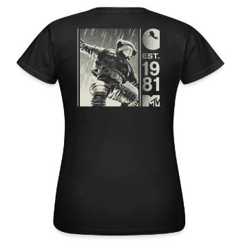 MTV Astronaut Est. 1981 Cool Impression Du Dos - T-shirt Femme - noir - Dos - AI Model Female 172 dark (172cm)