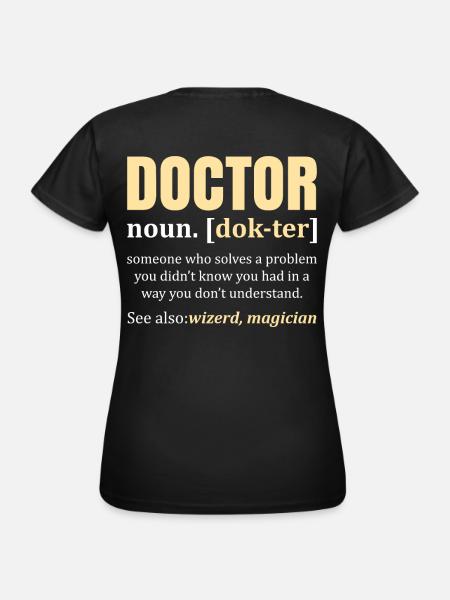 Doktor - Doktorin - Frauen T-Shirt - Schwarz