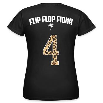 Holiday Name Jersey #4 - Women's T-Shirt - black - Back - AI Model Female 172 dark (172cm)