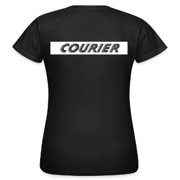 Courrier négatif - T-shirt Femme - noir - Dos - AI Model Female 172 dark (172cm)
