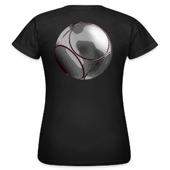 boule kugel - Frauen T-Shirt - Schwarz - Hinten - AI Model Female 172 dark (172cm)