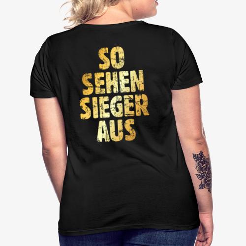 So sehen Sieger aus (Vintage/Goldgelb) - Frauen T-Shirt
