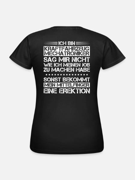 KFZ-Mechatroniker/Kraftfahrzeugmechatroniker/Autos - Frauen T-Shirt - Schwarz