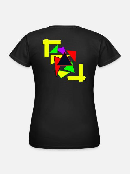Triangles - Frauen T-Shirt - Schwarz