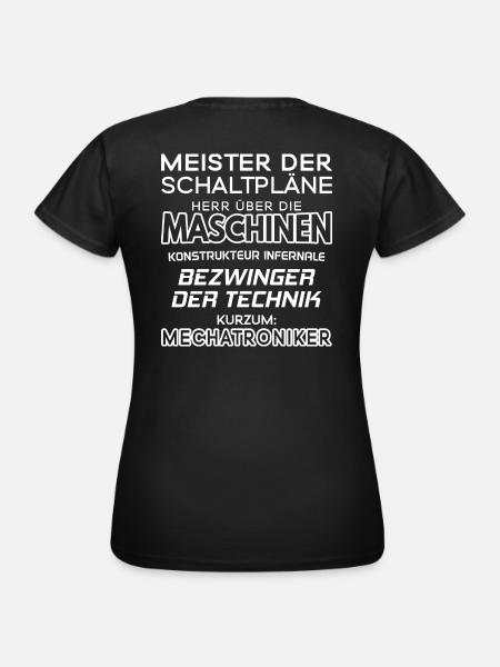 Mechatroniker / Mechatronikerin / Mechatronik - Frauen T-Shirt - Schwarz