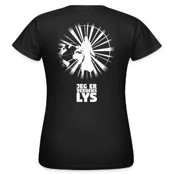 Licht der Welt - Dänisch - Frauen T-Shirt - Schwarz - Hinten - AI Model Female 172 dark (172cm)