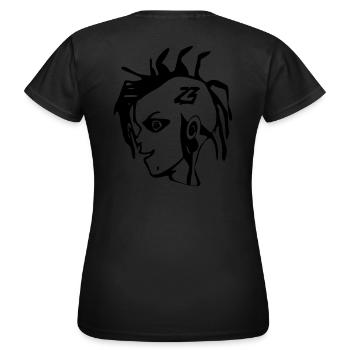 Tekno punk 23 - T-shirt Femme - noir - Dos - AI Model Female 172 dark (172cm)