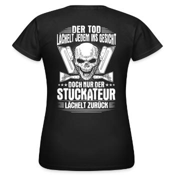 Plasterer plasterer stucco plasterer gift - Women's T-Shirt - black - Back - AI Model Female 172 dark (172cm)
