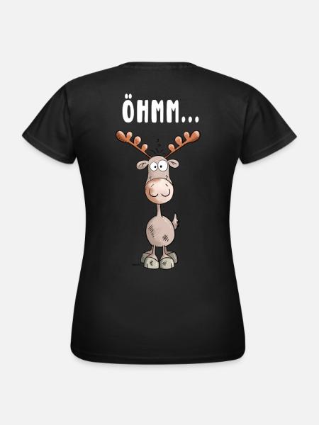 Öhmm Elch - Frauen T-Shirt - Schwarz